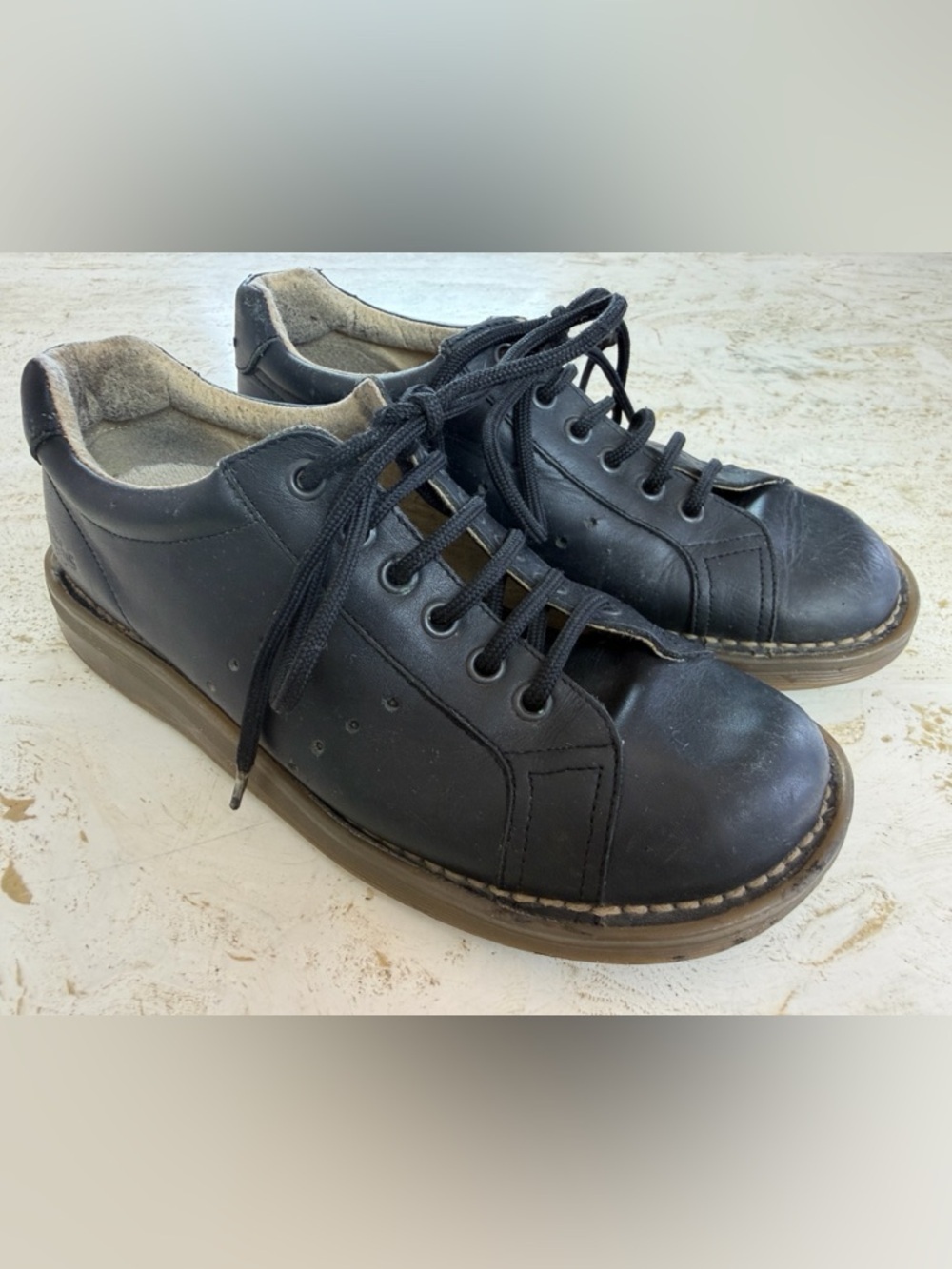 Vintage Dr. Martens Black Leather Oxford  Women’s 7 Portugal Y2K Grunge